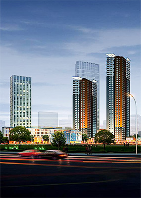 建筑工程内外墙涂装效果图片