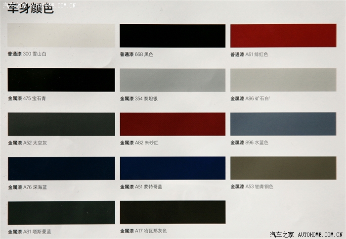 油漆颜色中英文对照表(图1)